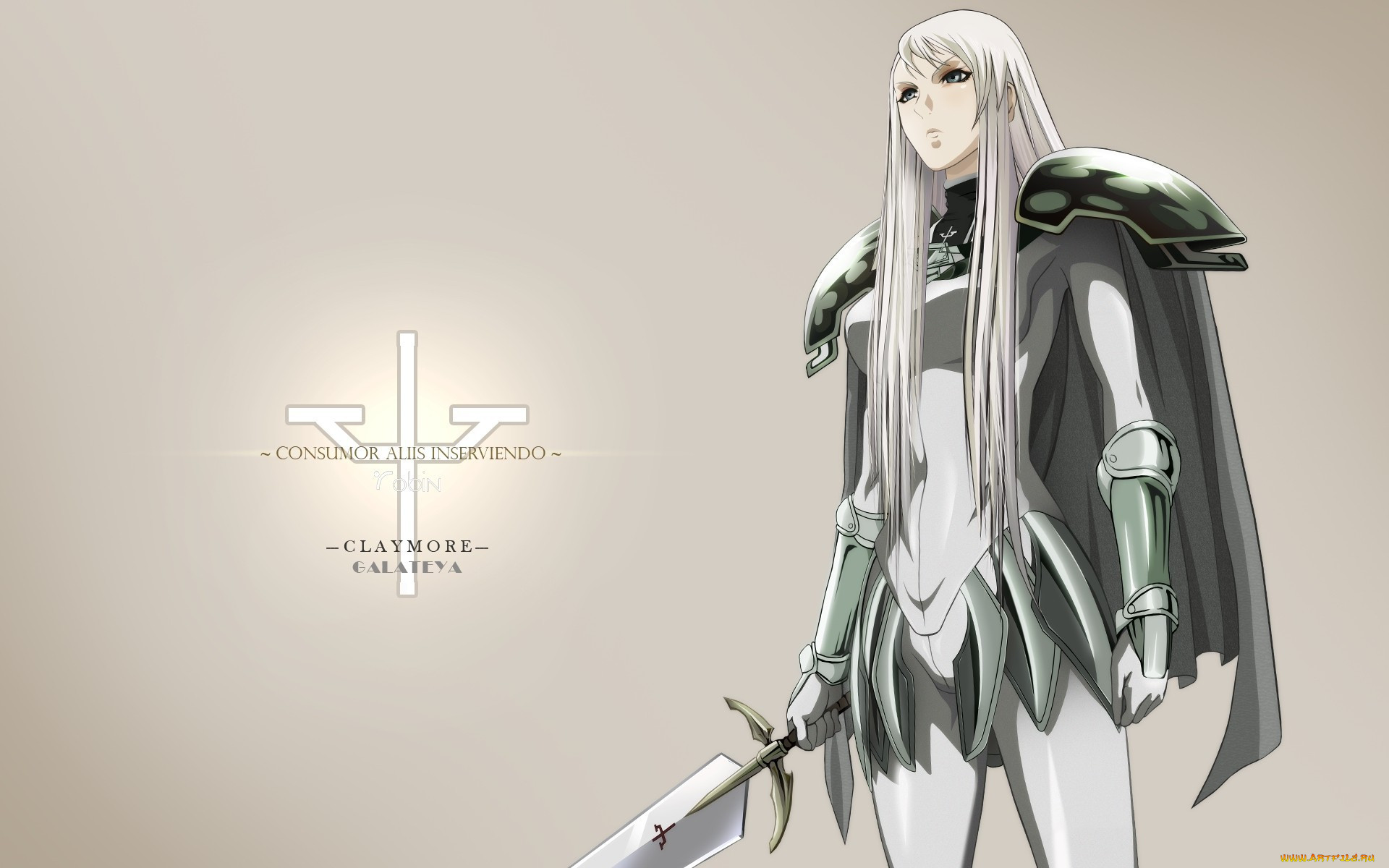 , claymore, woman